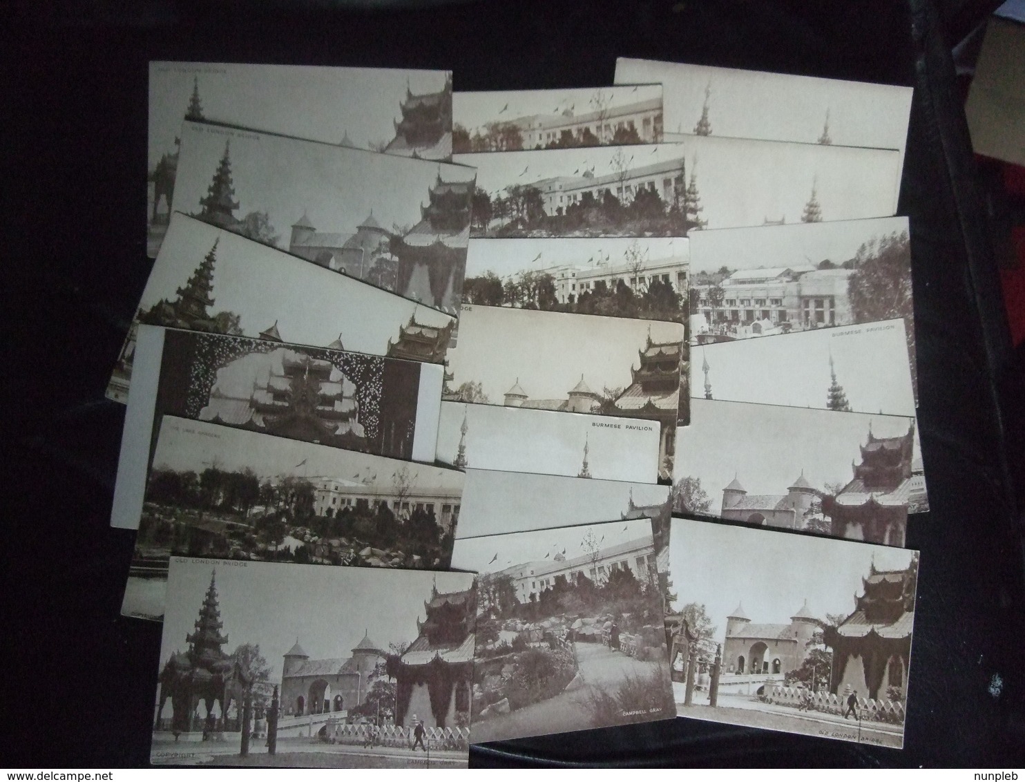 BRITISH EMPIRE EXHIBITION - Collection Of 19 Fleetway Press Black And White Cards With Duplication - Ausstellungen