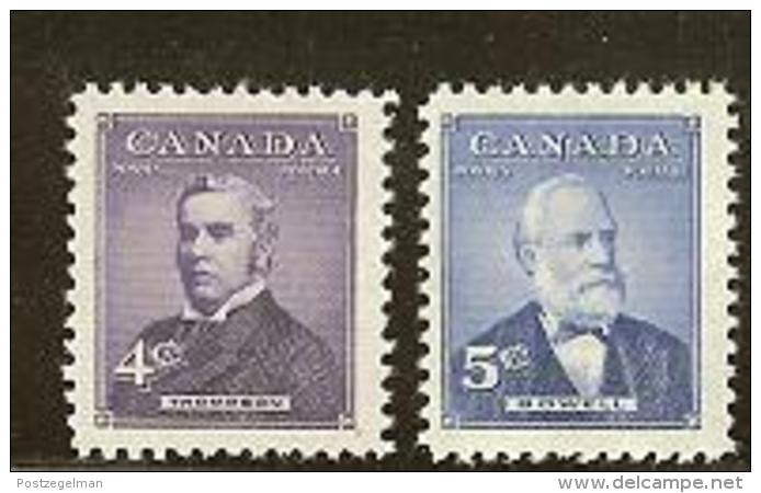 CANADA, 1954, Mint Never Hinged Stamp(s), Prime Ministers, Michel 296-297, M5429 - Unused Stamps