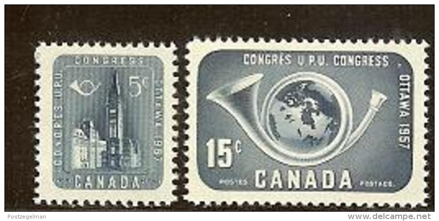 CANADA, 1957, Mint Never Hinged Stamp(s), Parliament Posthorn, Michel 318-319, M5450 - Unused Stamps