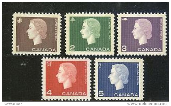 CANADA, 1962, Mint Never Hinged Stamp(s), QE II,  Michel 348-352, M5506 - Unused Stamps