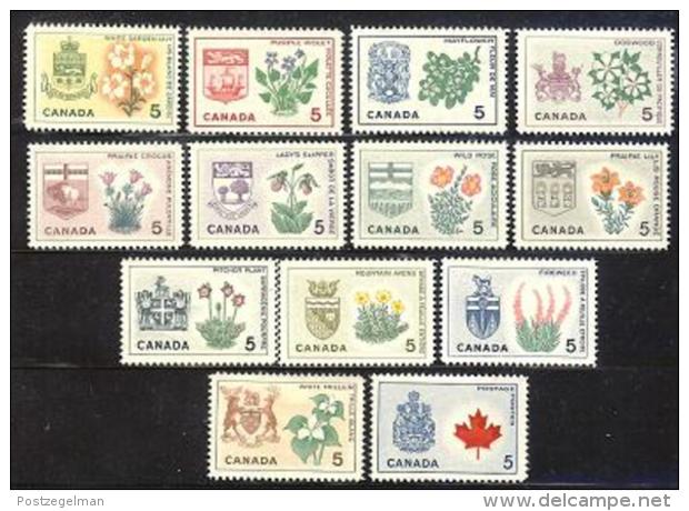 CANADA, 1964, Mint Never Hinged Stamp(s), Provincial Badges,  Michel 362-374, M5523 - Unused Stamps