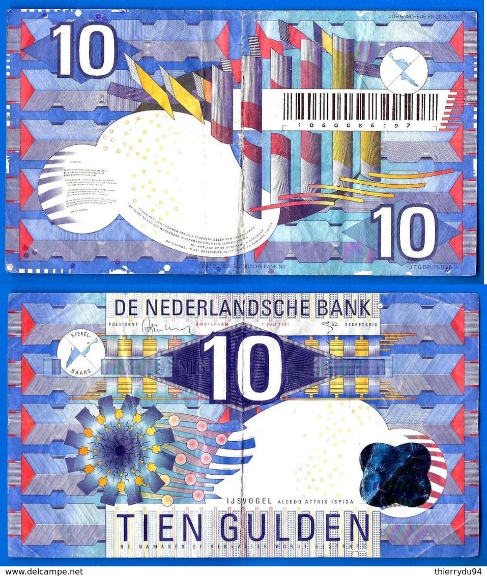 Pays Bas 10 Gulden 1997 Que Prix + Port Netherlands Hollande Paypal Skrill Bitcoin OK! - 10 Gulden