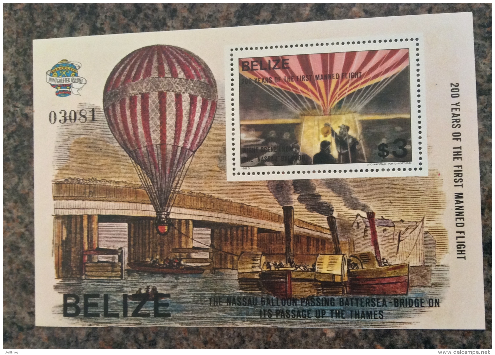 BELIZE 1983 BICENT MANNED FLIGHT SSGMS472B MNH - Airships