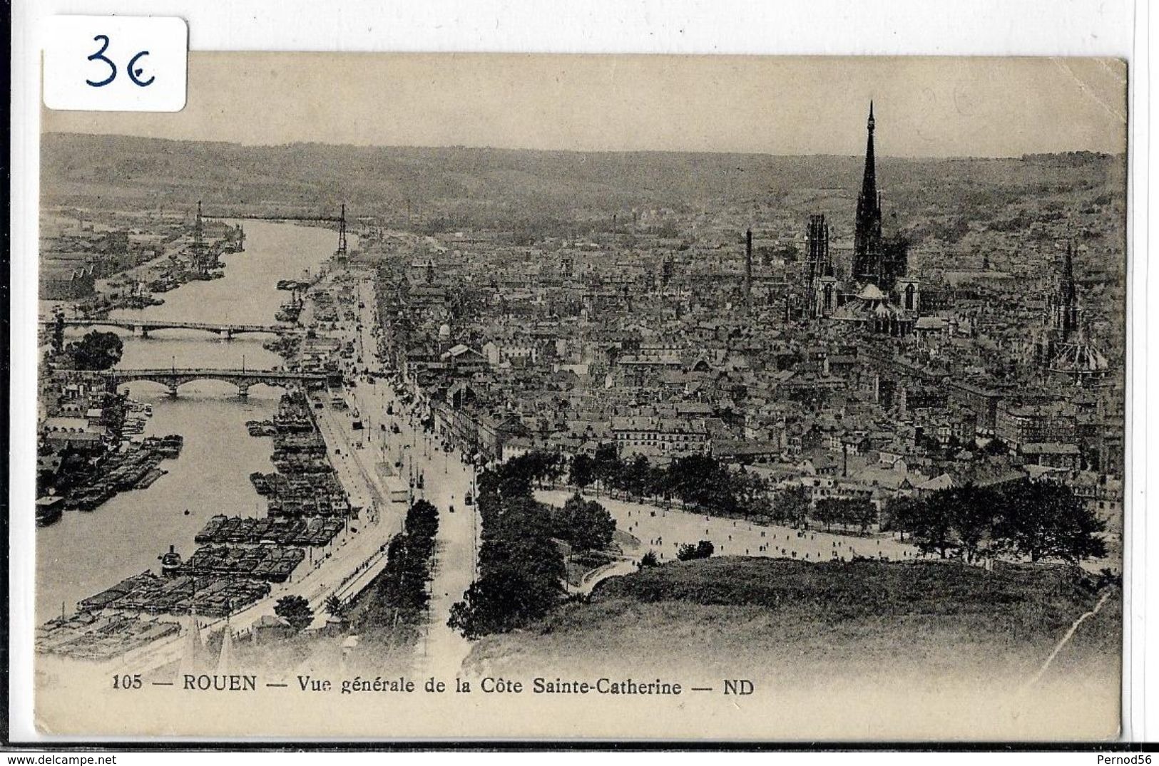 ROUEN  Vue Générale De La Côte Sainte Catherine - Rouen