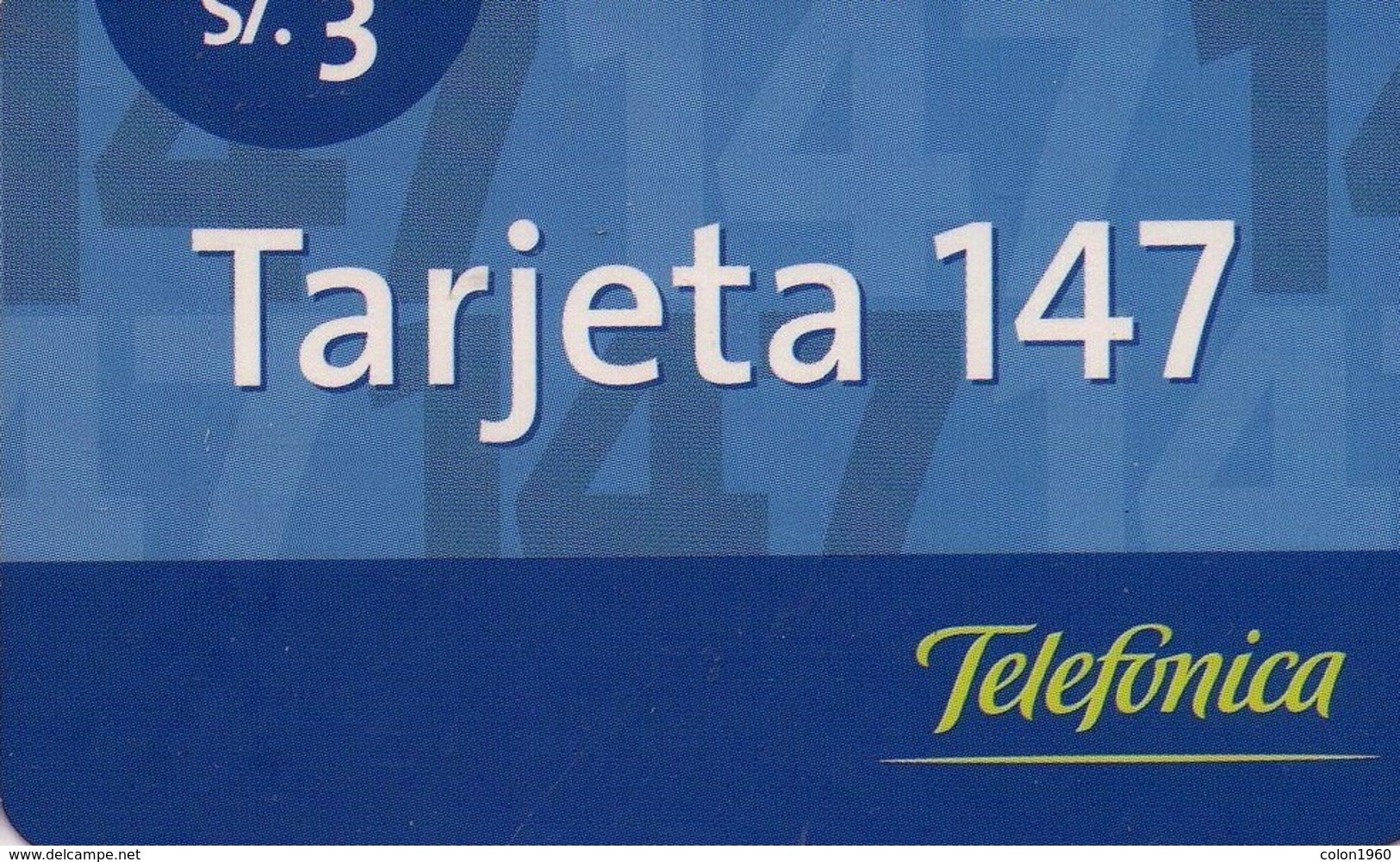 TARJETA TELEFONICA DE PERU. PREPAGO (001) - Perú