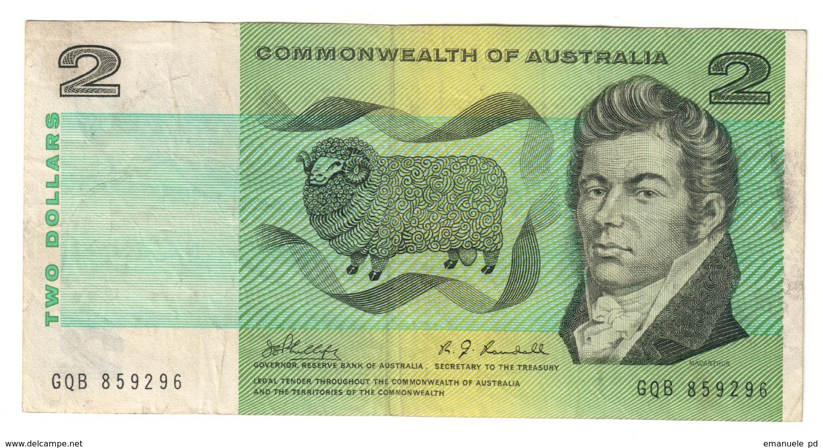 Commonwealth Of Australia 2 Dollars 1968 Phillips Randall - 1966-72 Reserve Bank Of Australia