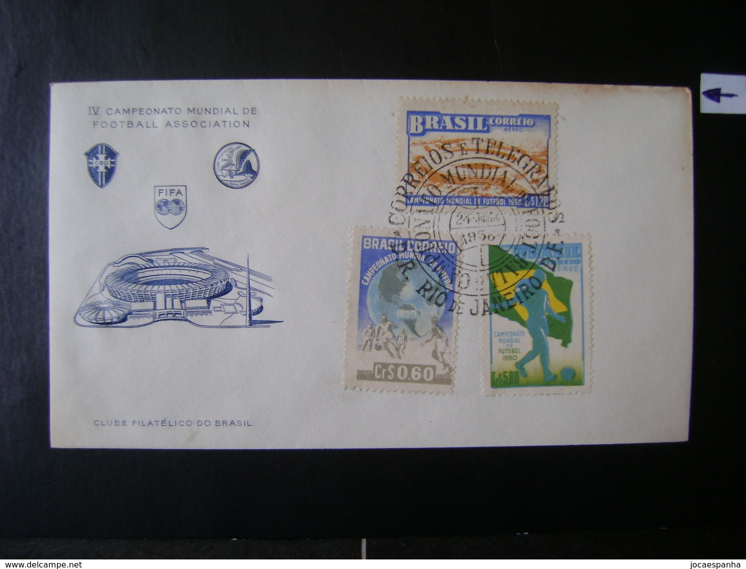 ENVELOPE TYPE FDC COMMEMORATIVE TO THE IV WORLD FOOTBALL CHAMPIONSHIP IN BRAZIL IN 1950 IN THE STATE - 1950 – Brasilien