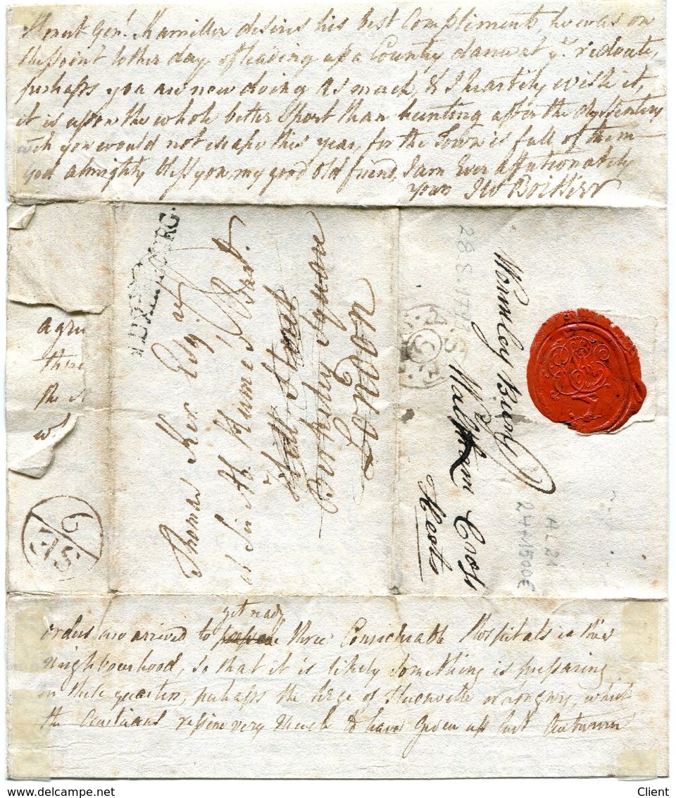 Luxembourg - Lettre Préphilatélie 1793 - Londres - ...-1852 Préphilatélie