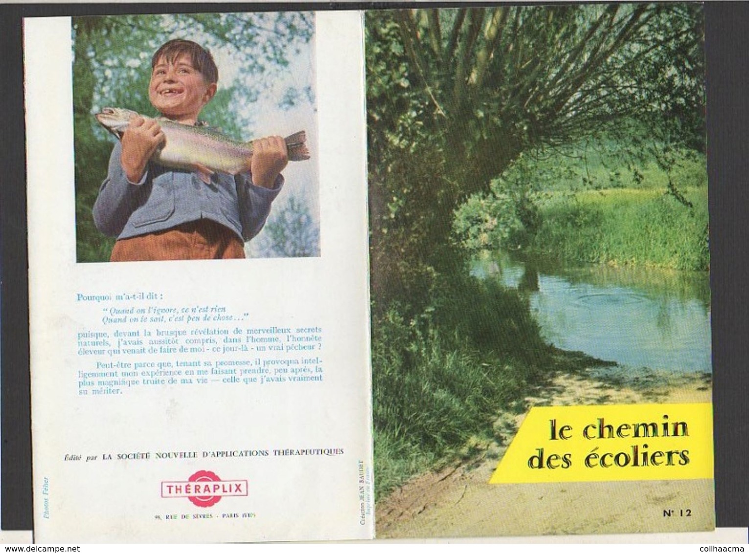 Publicité Laboratoire du Dr Furt  / Pochette "La Pêche en Rivière" N°1 + 2 dépliants et autres sur le sujet