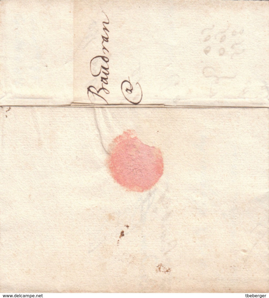 France Great Britain 1699 Entire Letter Paris To London With Bishop Mark (q184) - ...-1840 Préphilatélie