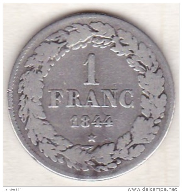 BELGIQUE. 1 FRANC 1844. LEOPOLD PREMIER. ARGENT - 1 Franc