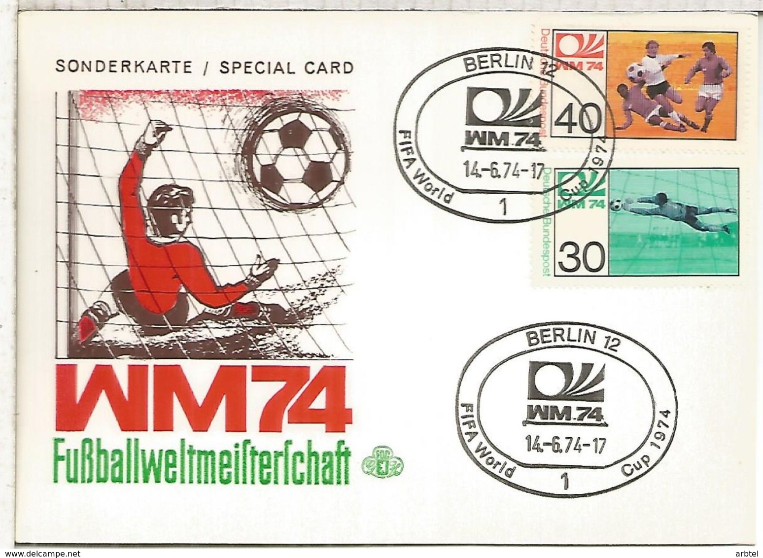 ALEMANIA BERLIN 1974 COPA MUNDIAL DE FUTBOL FOOTBALL - 1974 – Germania Ovest