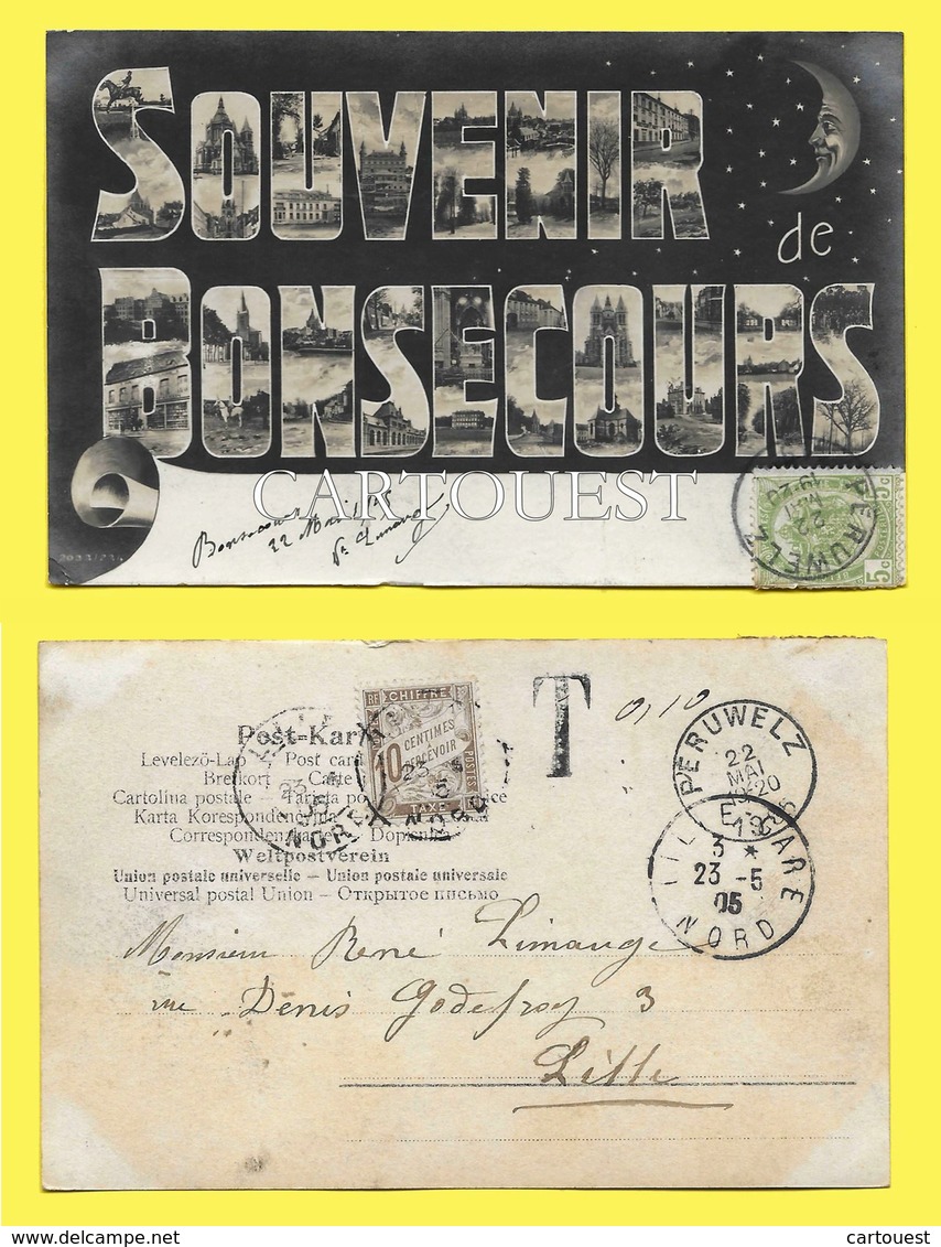 CPA BONSECOURS Souvenir ( Précurseur 1905 Surtaxée ) - Autres & Non Classés