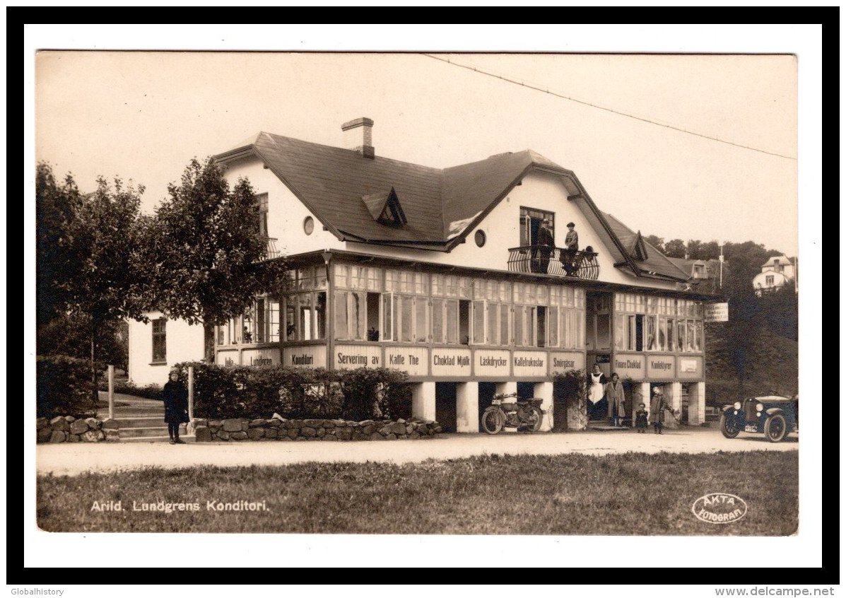 DD2876  SWEDEN  ARILD LUNDGRENS KONDITORI  RPPC - Suède