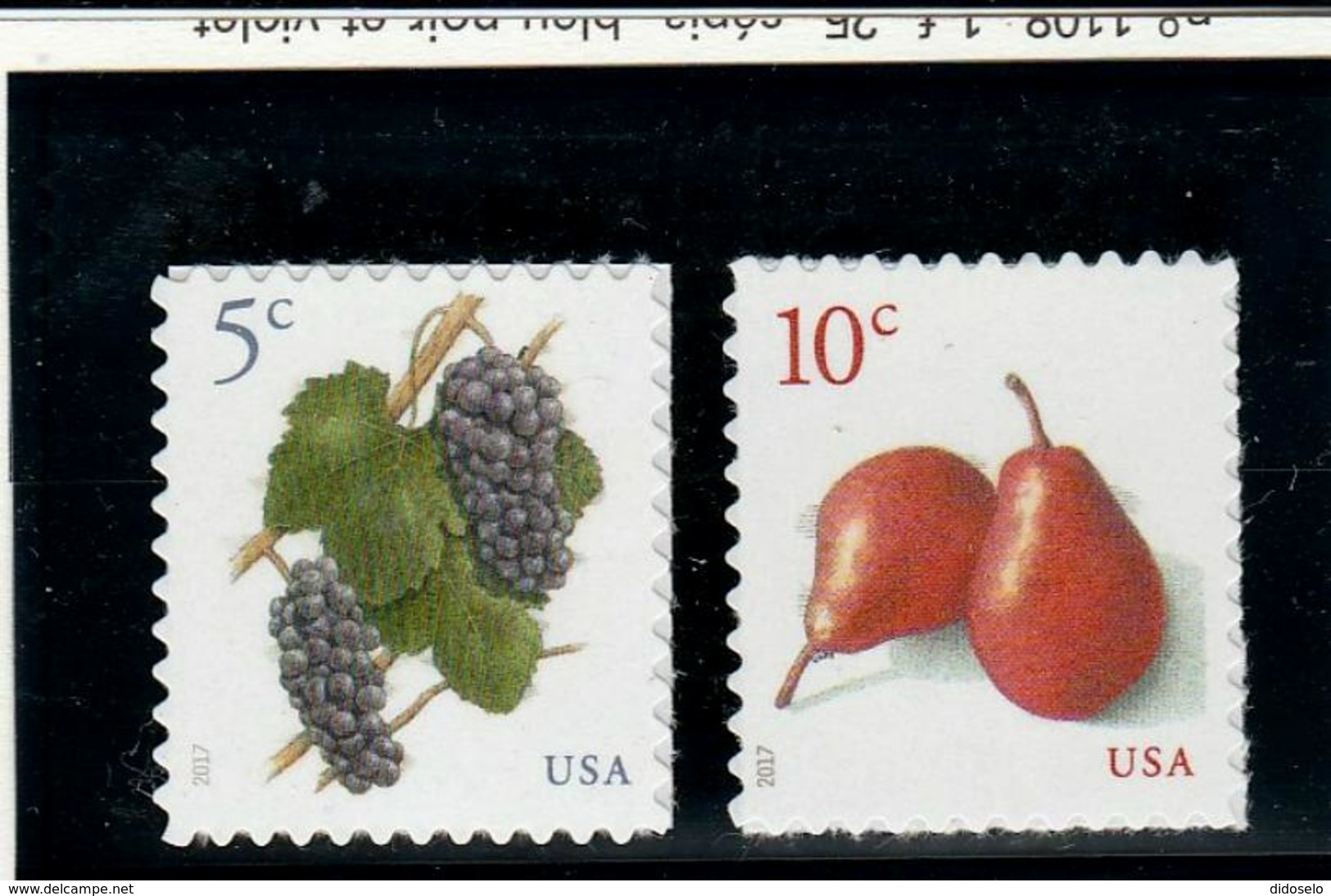 USA - 2017 - Fruit 5c+10c Stamps - Ongebruikt