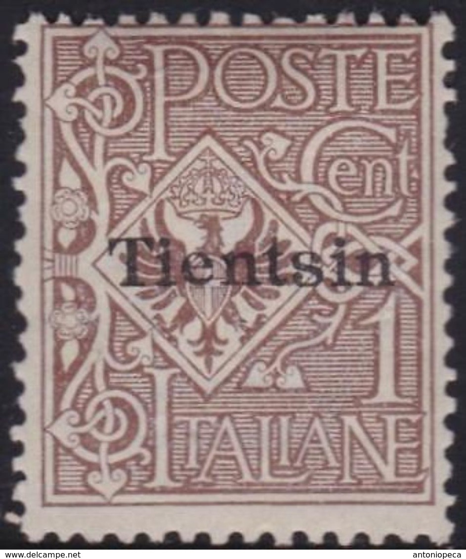 UFFICI POSTALI CINA TIENTSIN 1917/18 Stemma 1c Gomma Integra, MNH** - Tientsin