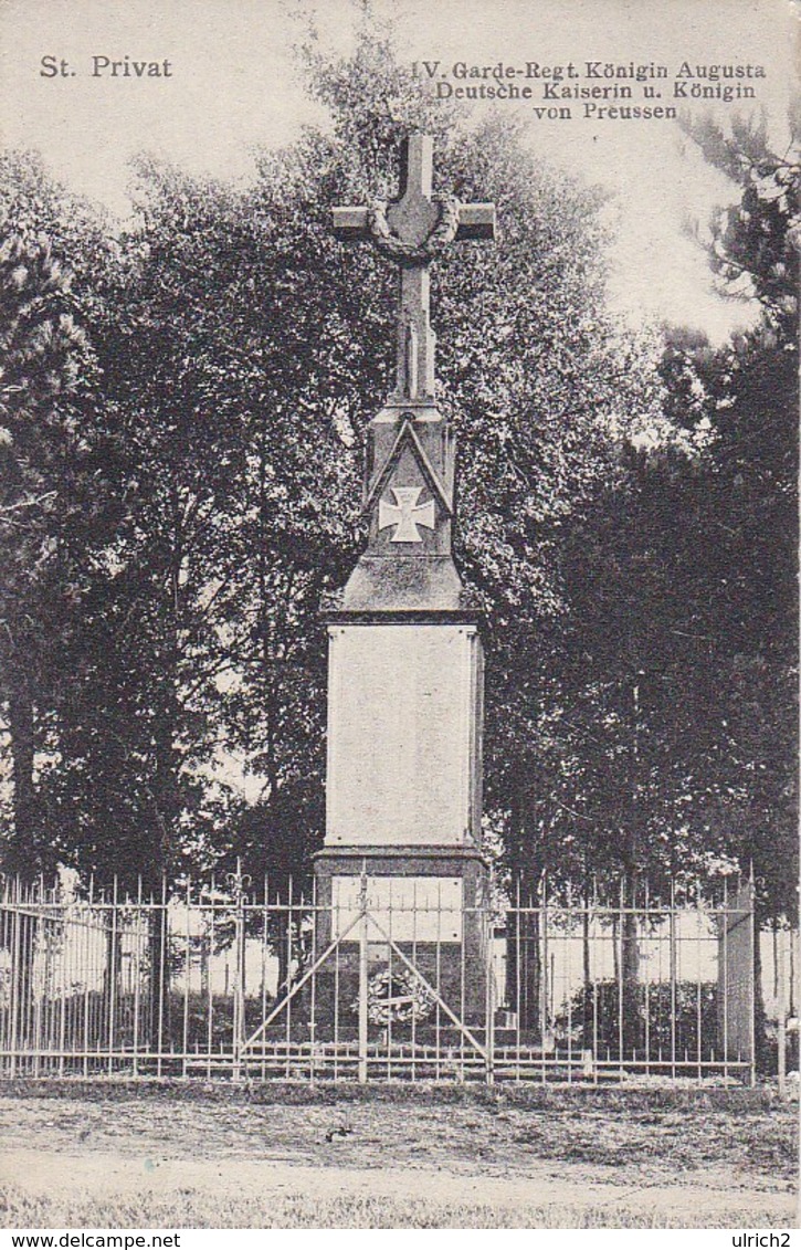 AK St. Privat - Denkmal V. Garde-Regt. Königin Augusta - 1911 (33995) - Lothringen