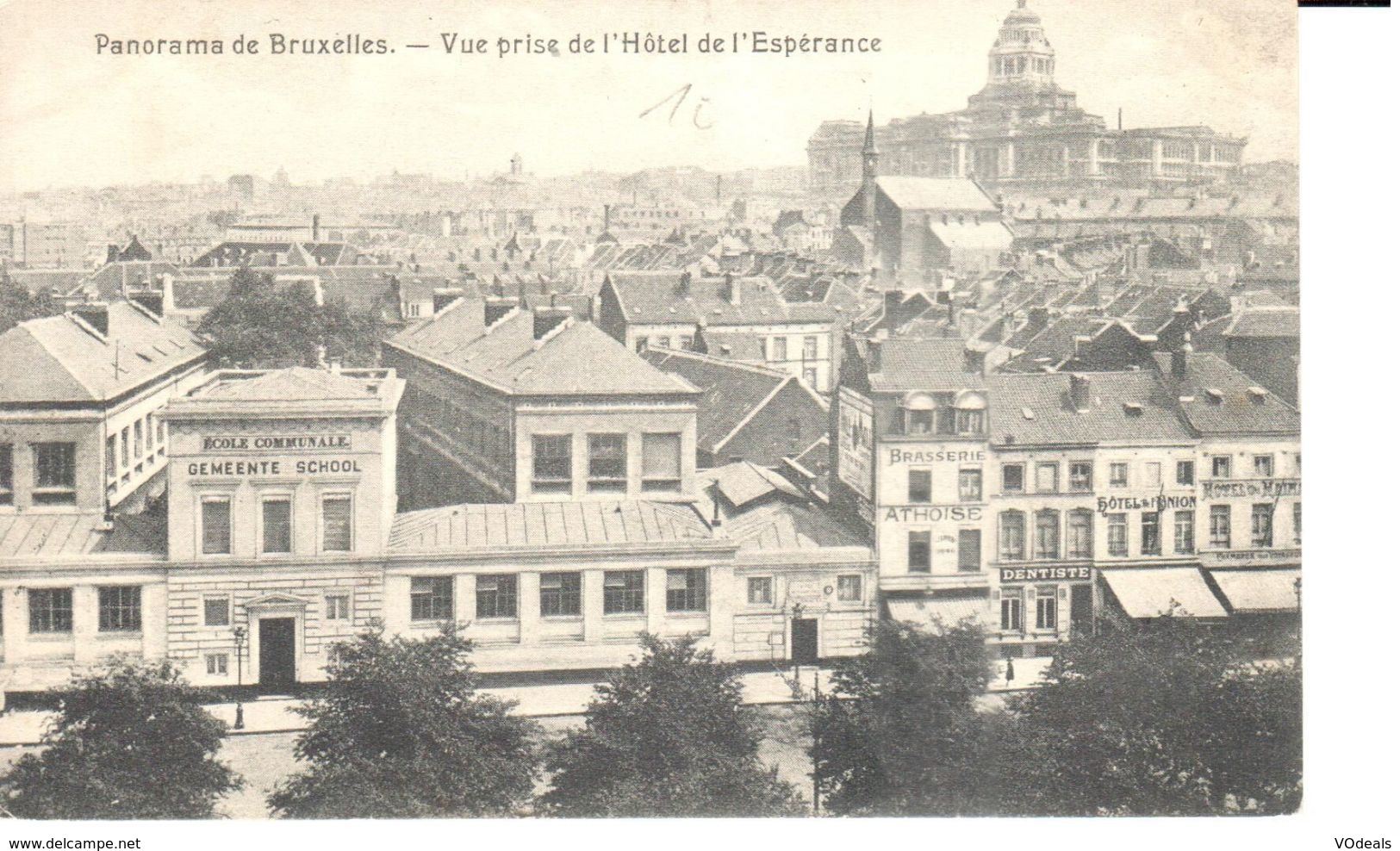 Bruxelles - CPA - Brussel - Panorama - Vue Prise De L'Hôtel De L'Esperance - Viste Panoramiche, Panorama