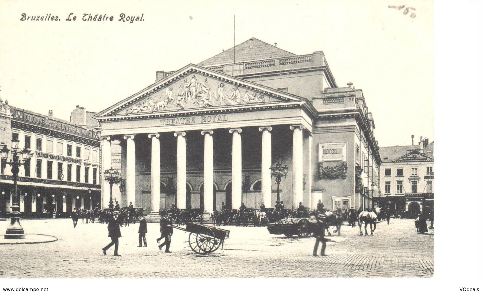 Bruxelles - CPA - Brussel - Le Théâtre Royal - Panoramic Views