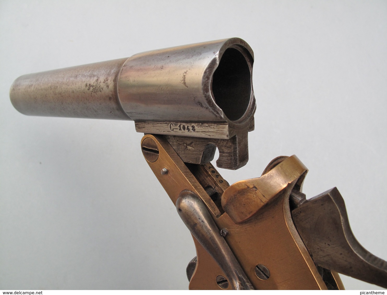 Pistolet lance-fusées réglementaire français modèle 1917 Grande Guerre 14-18