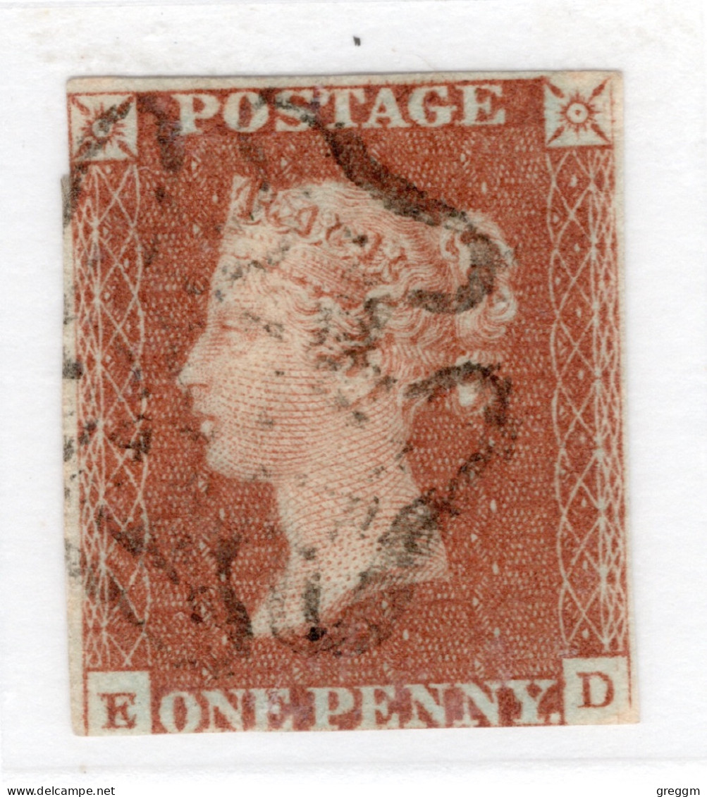 GB Queen Victoria 1841 1d Orange Brown . This Stamp Is In Very Fine Used Condition. - Gebruikt