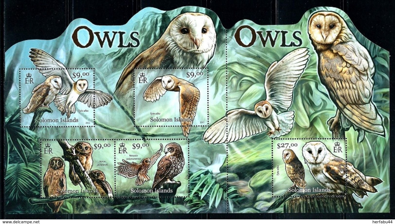 Solomon Islands      "Owls"    Sheet Of 5   SC# 1182    MNH - Salomoninseln (Salomonen 1978-...)