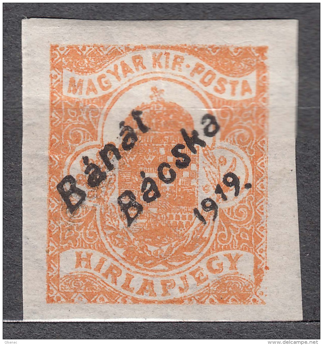 Hungary Banat Bacska 1919 Mi#1 Mint Hinged - Banat-Bacska