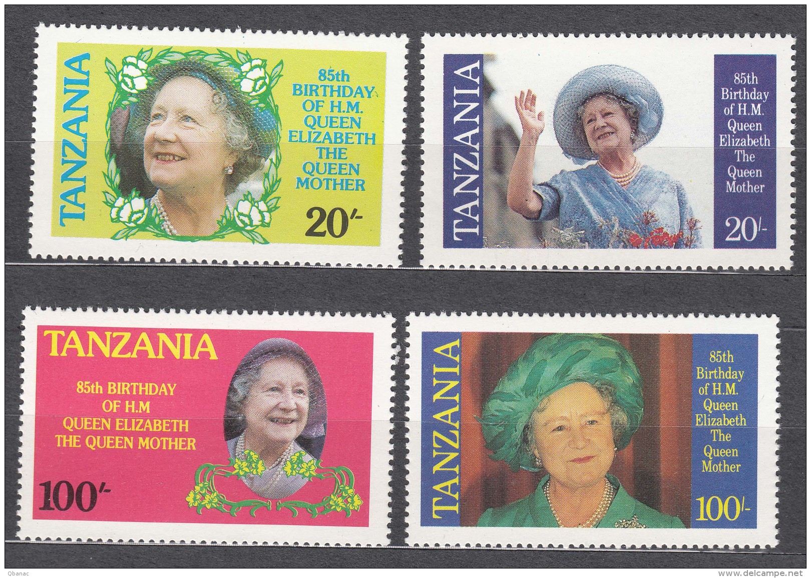 Tanzania Queen Elisabeth 1985 Mi#264-267 Mint Never Hinged - Tanzanie (1964-...)