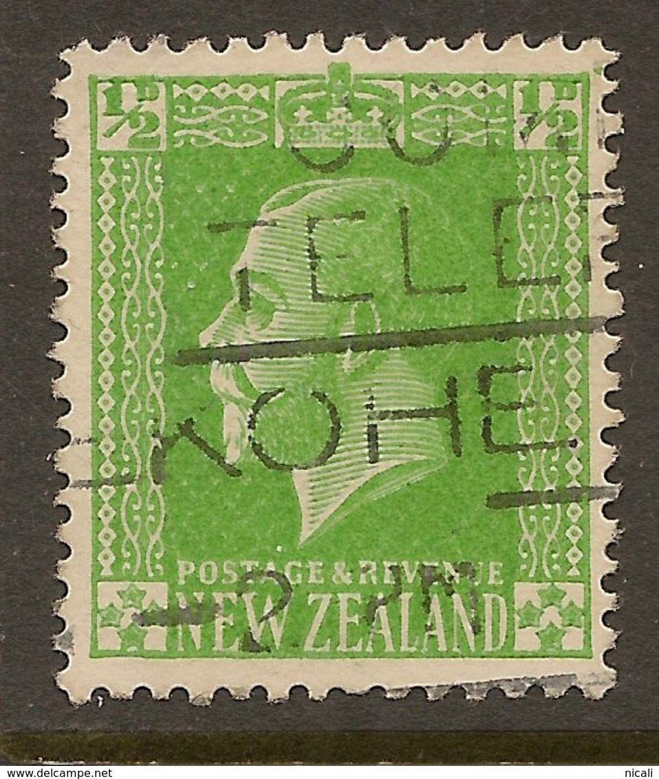 NZ 1915 1/2d KGV Thick Paper SG 435c U #AIP151 - Gebruikt