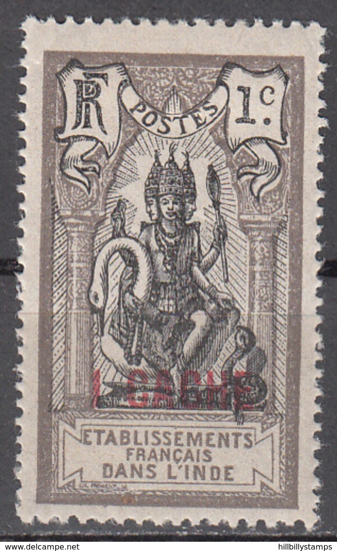 FRENCH INDIA   SCOTT NO. 54    MINT HINGED    YEAR  1923 - Unused Stamps