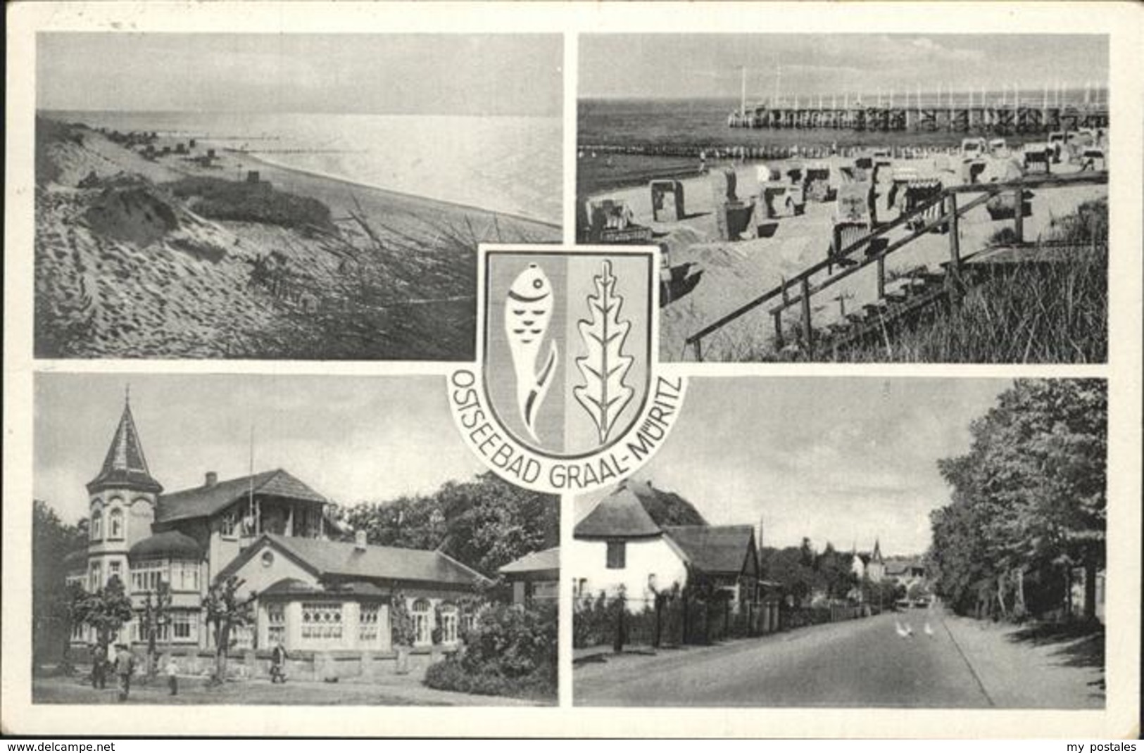 41261514 Graal-Mueritz Ostseebad Ostseebad Strand Wappen Strandkorb Seeheilbad G - Graal-Müritz