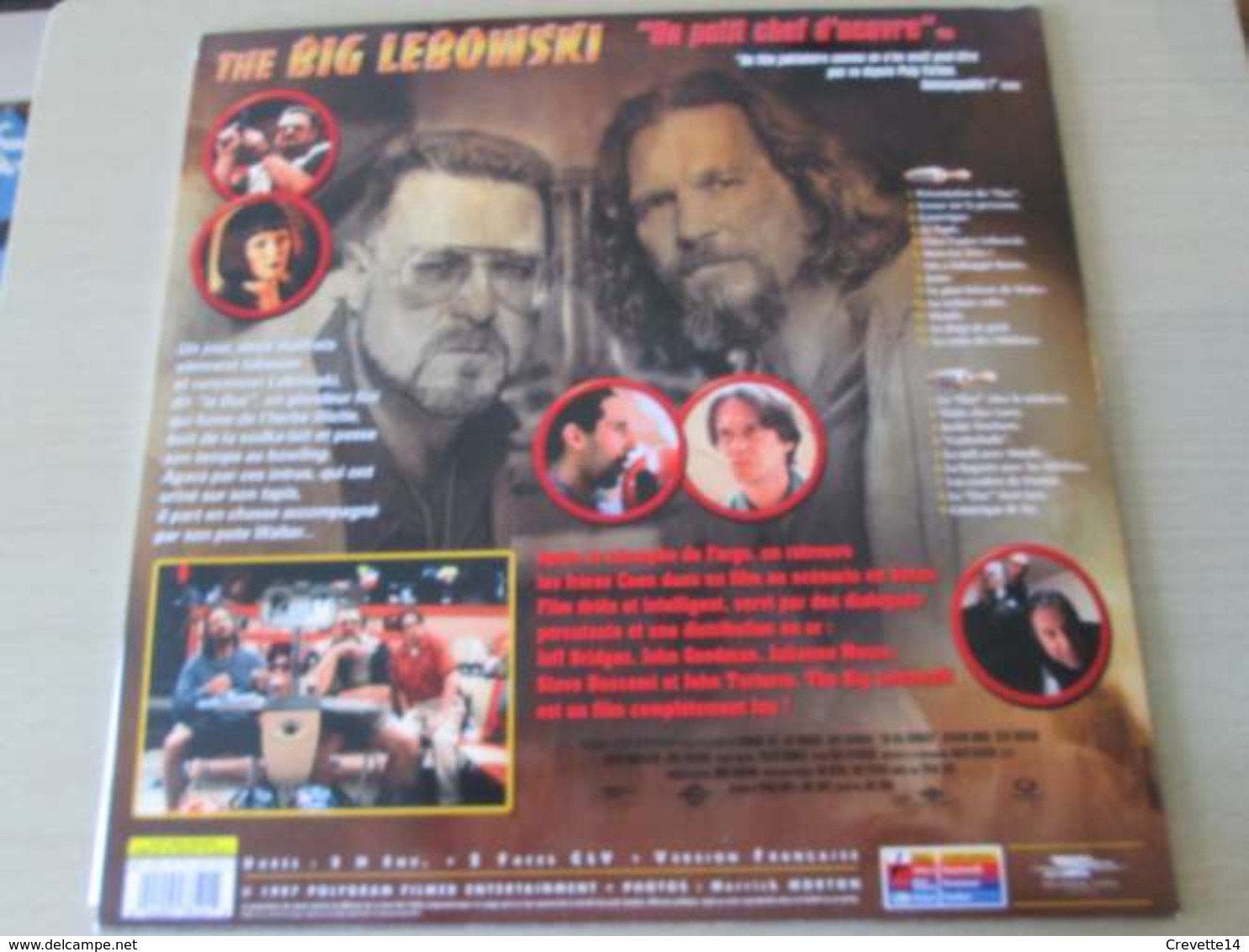 LASER DISC (format 33 Tours , Pas Un Dvd) THE BIG LEBOWSKI  Un Film De JOEL ET ETHAN COHEN - Sciences-Fictions Et Fantaisie