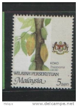 Malaysia 2002 Agro Federal Territory 5sen P14x13.75 Cream Gum WMK Sidways Up MNH - Malaysia (1964-...)