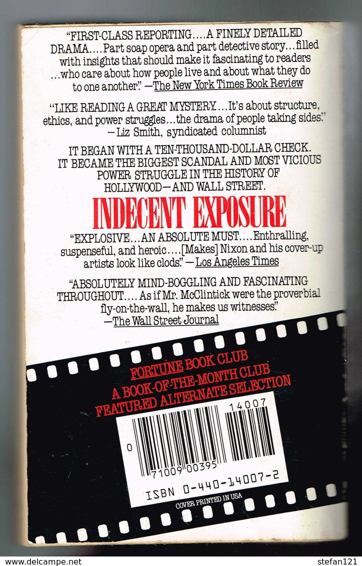 Indecent Exposure - David McClintick - 1983 - 544 Pages 17,5 X 10,8 Cm - Movie