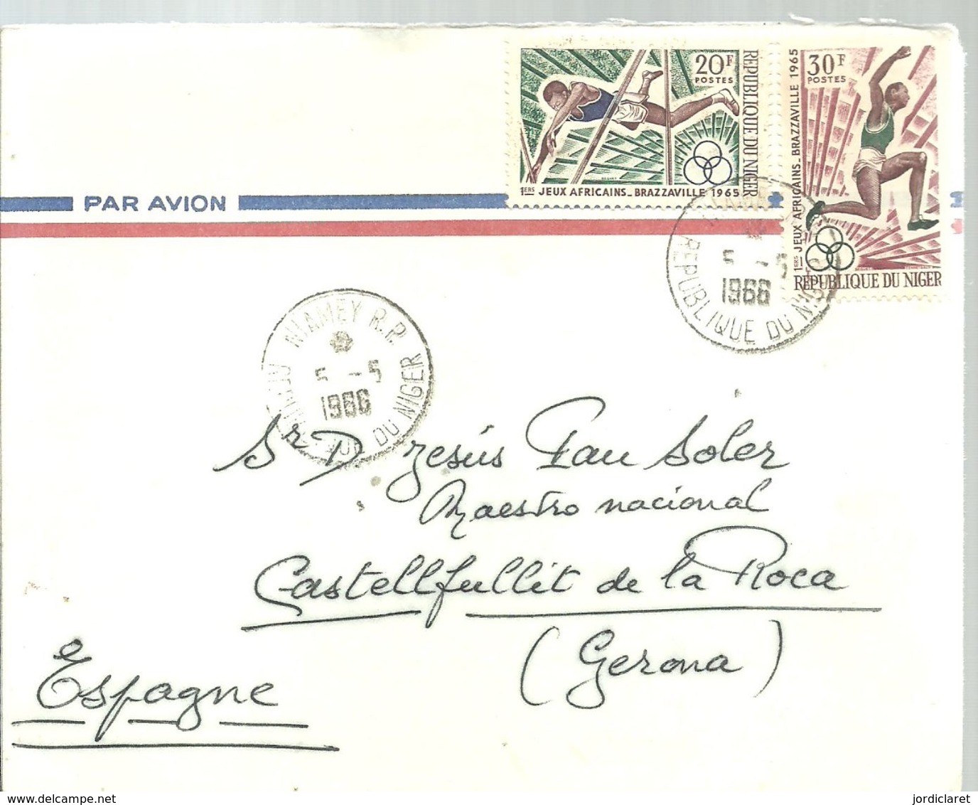 LETTER 1968 - Niger (1960-...)