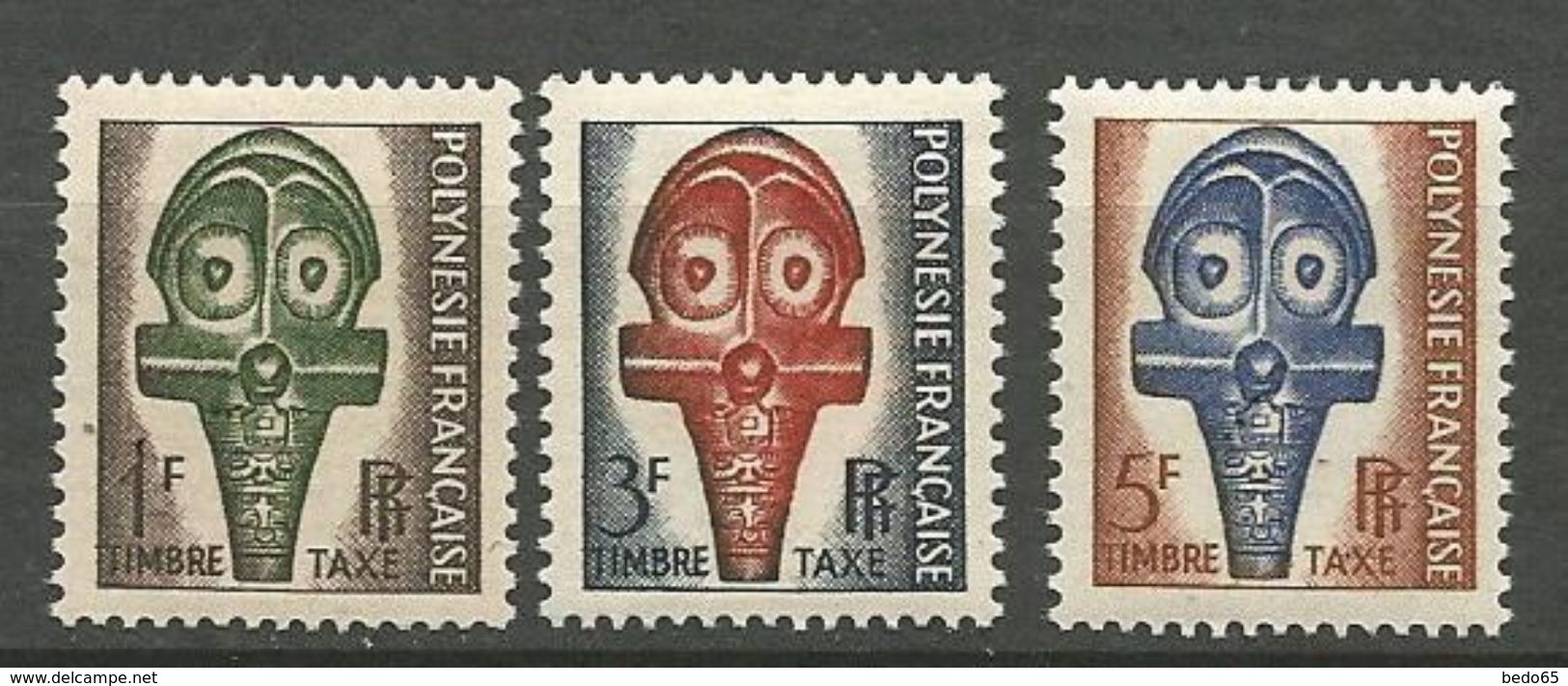 POLYNESIE Taxe N° 1 à 3 NEUF**   SANS  CHARNIERE /  / MNH - Timbres-taxe