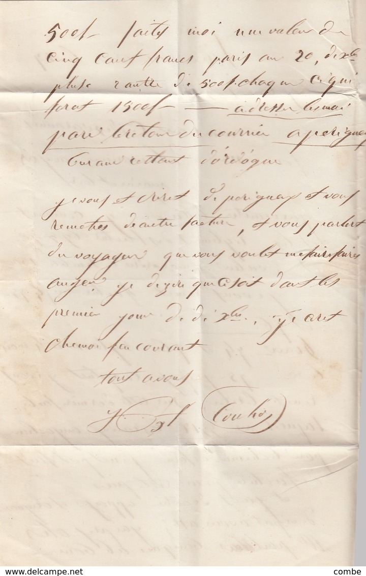 LETTRE 17 NOV 55. PAIRE N° 14. GIRONDE ST MEDARD DE GUIZIERES.  PC 3211. T22 PERLÉ. POUR ANGERS. TAXE PLUME 8 - 1849-1876: Periodo Clásico