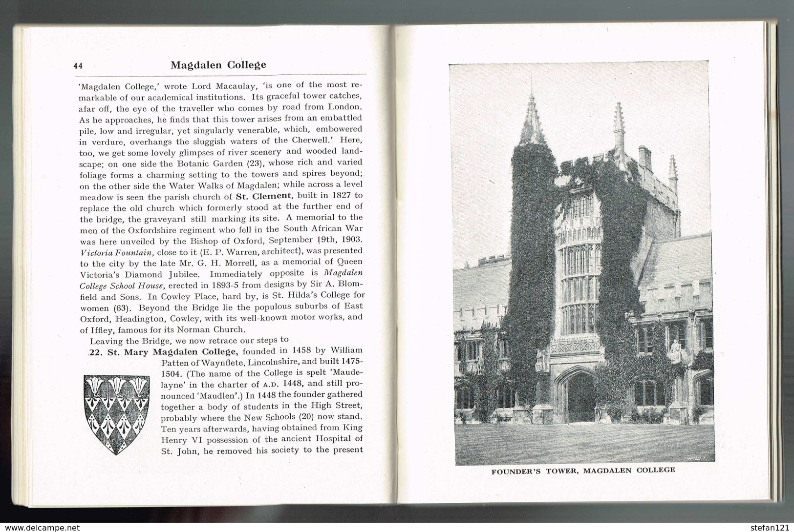 Alden's Guide To Oxford - 1947 ? - 166 Pages 15,2 X 12 Cm - Europa