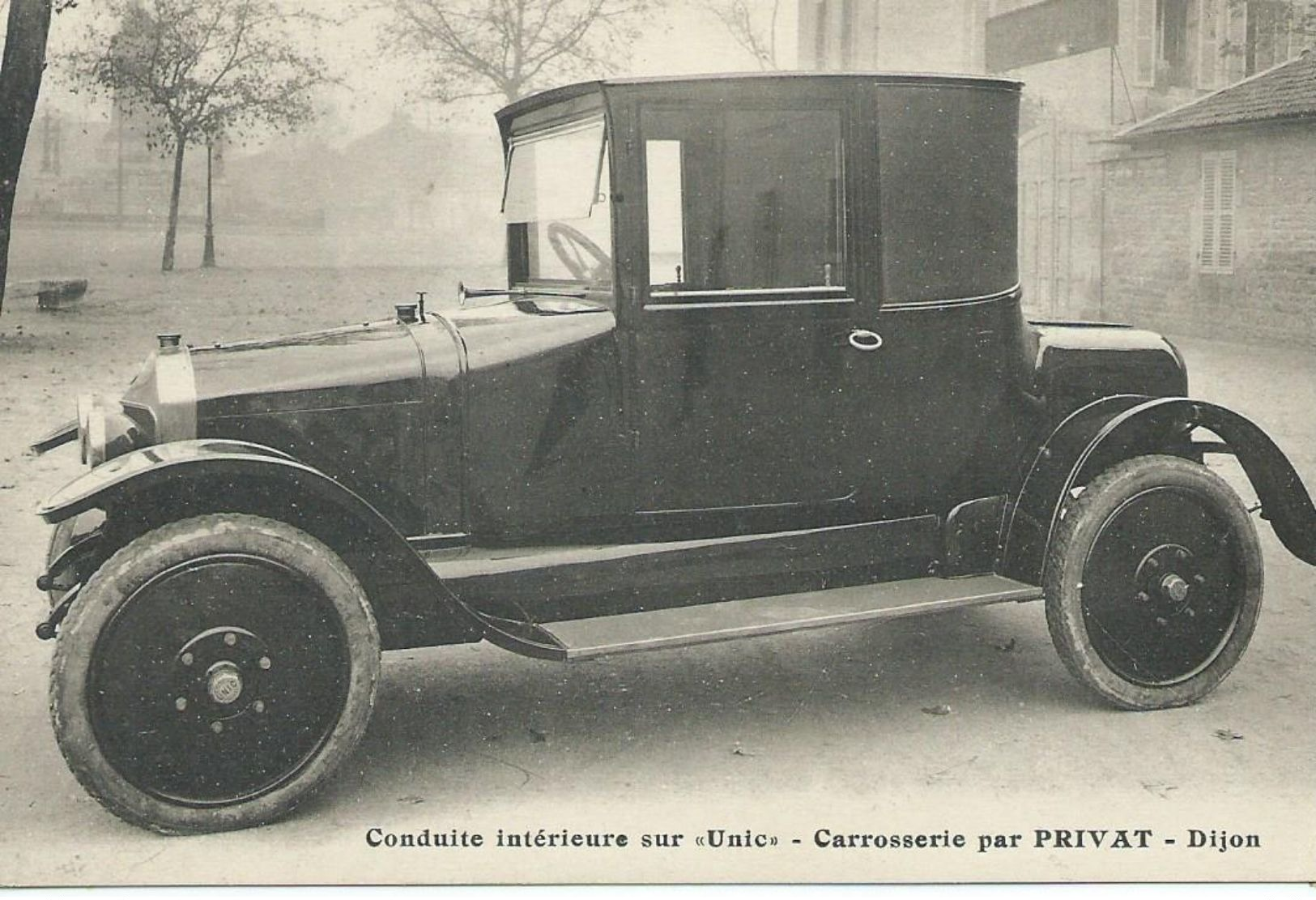 21,Cotes D'Or, DIJON,Conduite Intérieure Sur"Unic", Carrosserie Par Privat, Scan Recto-Verso - Dijon