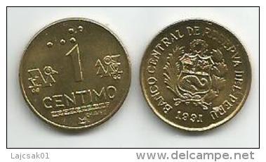 Peru 1 Centimo 1991. KM#303.1 High Grade - Pérou