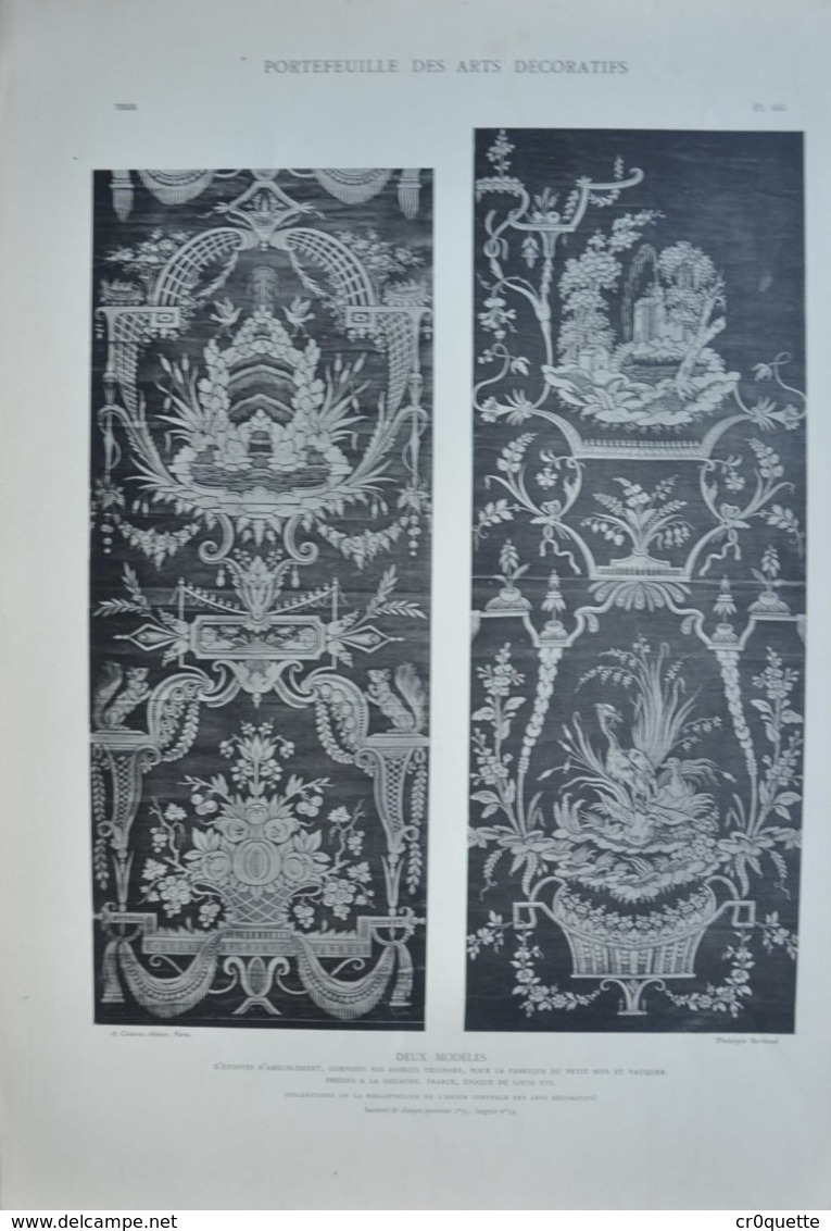 ARTS DECORATIFS TISSUS / BROCARD Etc... LOT DE 10 PLANCHES - Prints & Engravings
