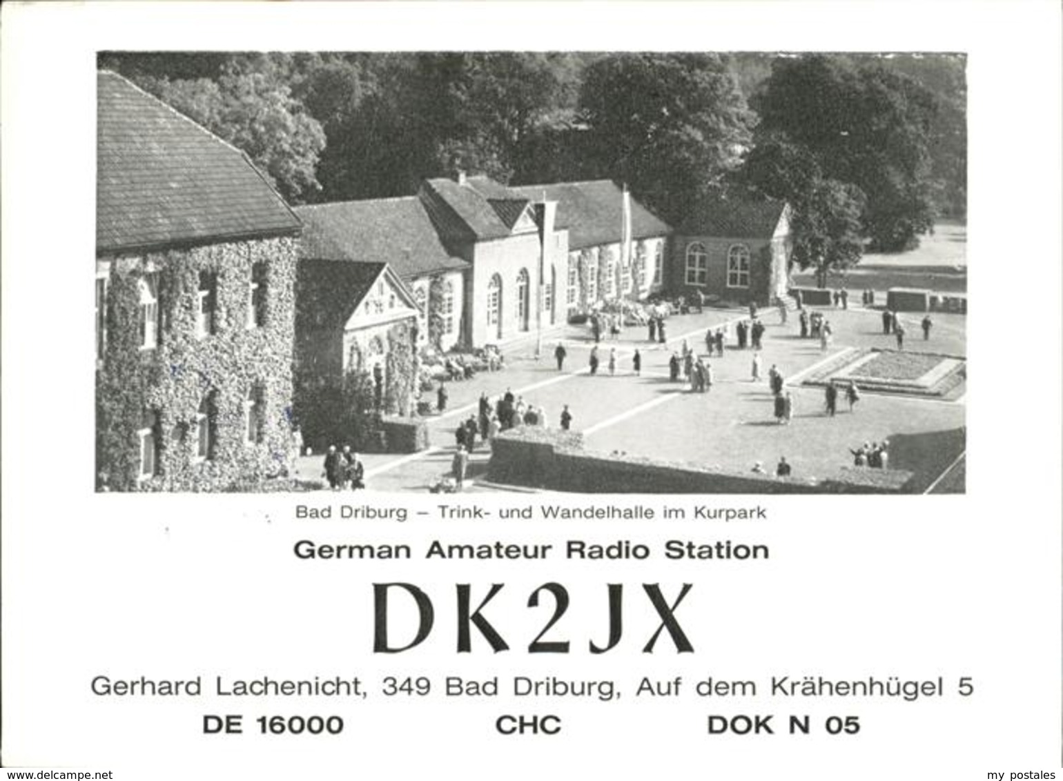 41276127 Bad Driburg German Amateur Radio Station Kurpark Alhausen - Bad Driburg