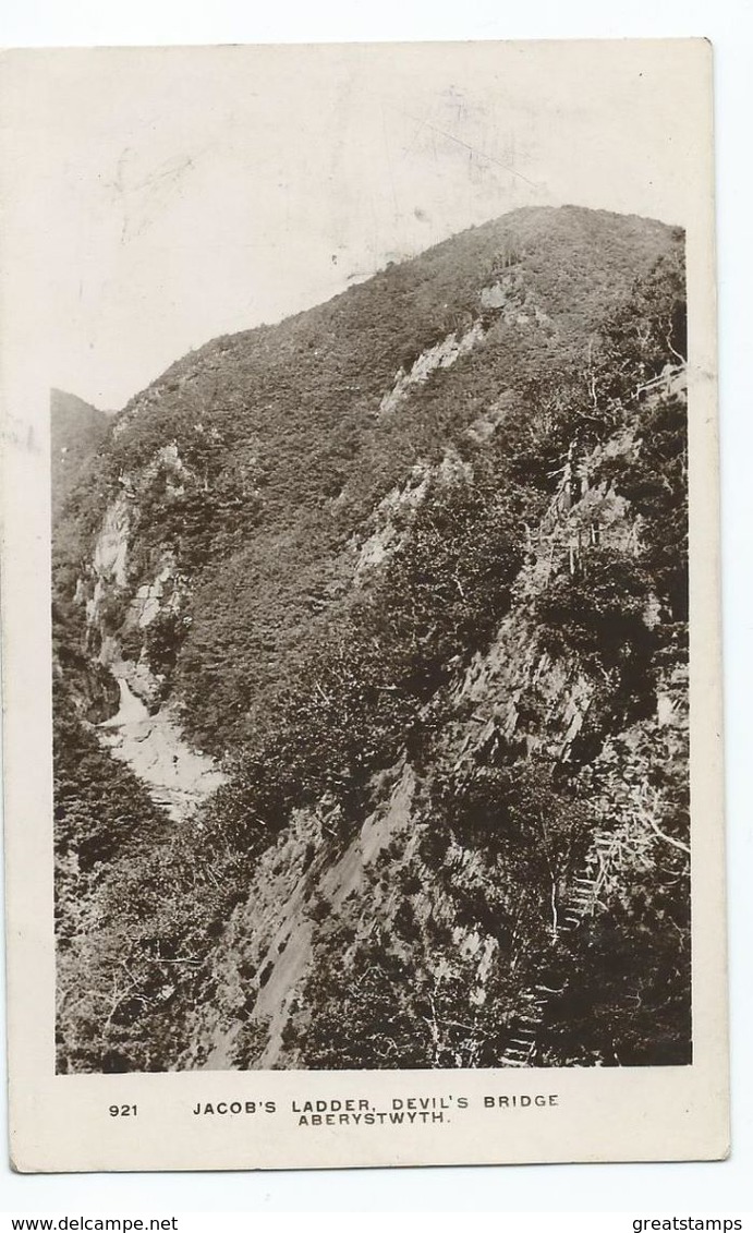 Ceredigion Wales Aberystwyth Rp W.h. Smith Posted 1913 Jacob's Ladder - Unknown County