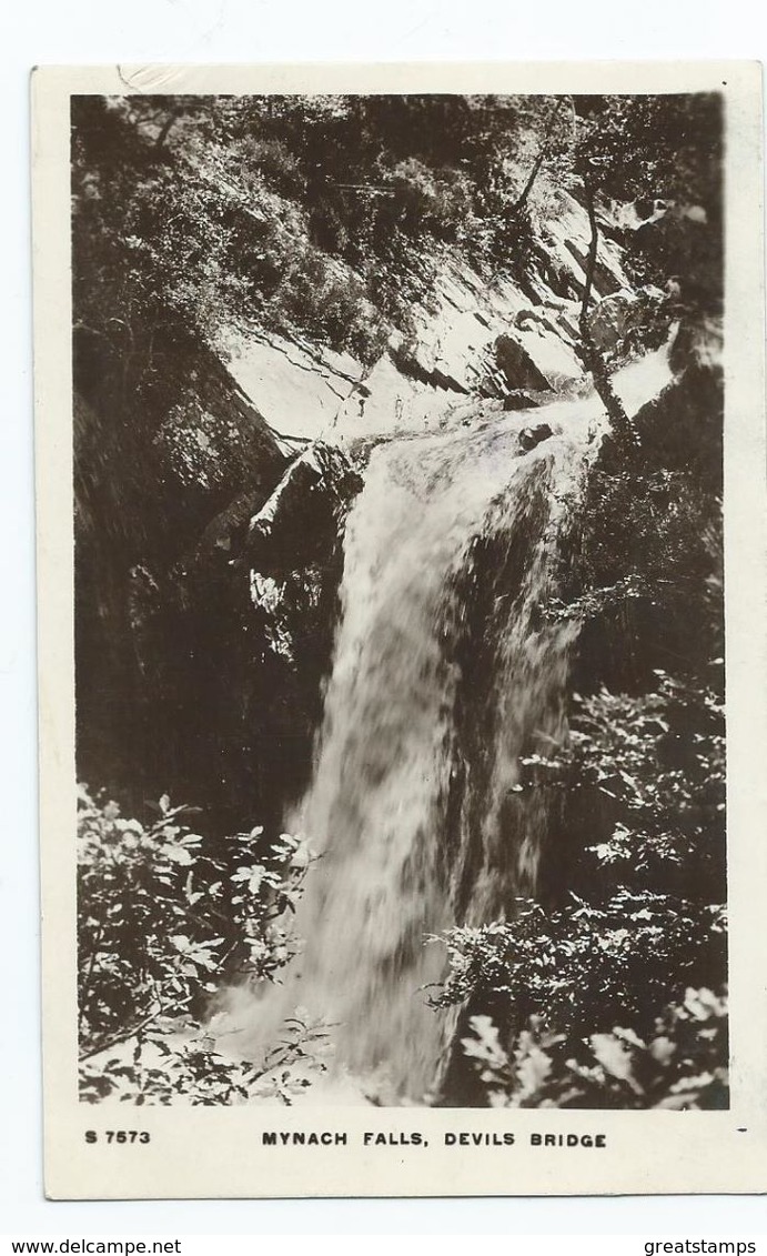 Ceredigion Wales Aberystwyth Rp W.h. Smith Posted 1911 Mynach Falls - Unknown County