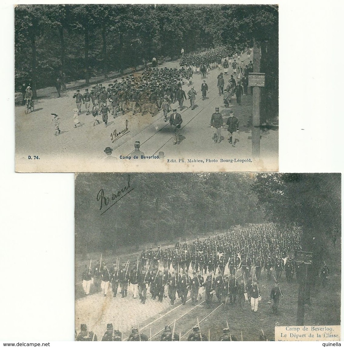 Camp De Beverloo  " Défilé  &  Départ Des Soldats  (voir Scan) - Leopoldsburg (Camp De Beverloo)