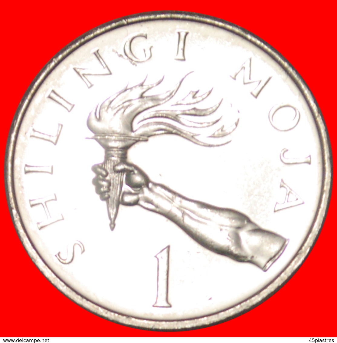 √ CANADA* TANZANIA ★ 1 SHILINGI 1990 MINT LUSTER! LOW START ★  NO RESERVE! President Mwinyi (1985-1995) - Tanzanía