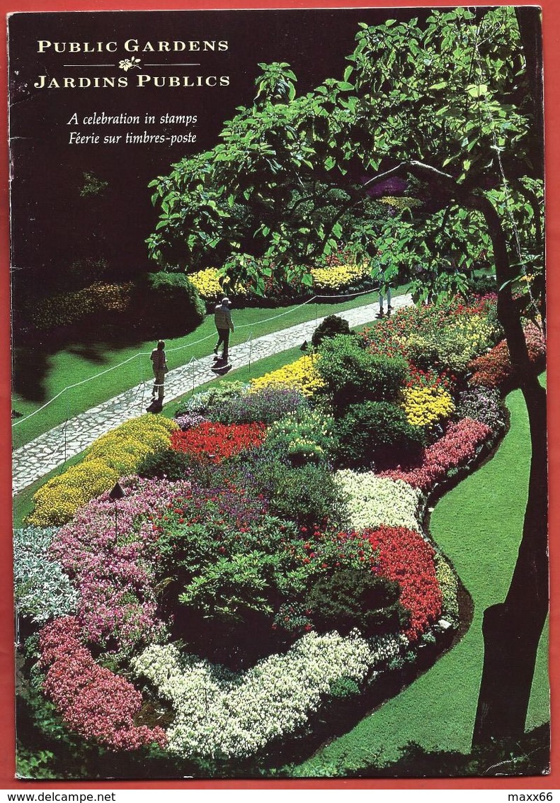 FOLDER CANADA WITH FDC - 1991 - Public Gardens - Jardins Publics - Gedenkausgaben