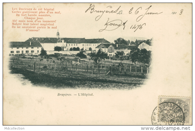 88 BRUYERES / L'Hôpital / - Bruyeres