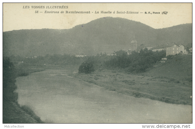 88 SAINT ETIENNE LES REMIREMONT / La Moselle  à Saint Etienne / - Saint Etienne De Remiremont