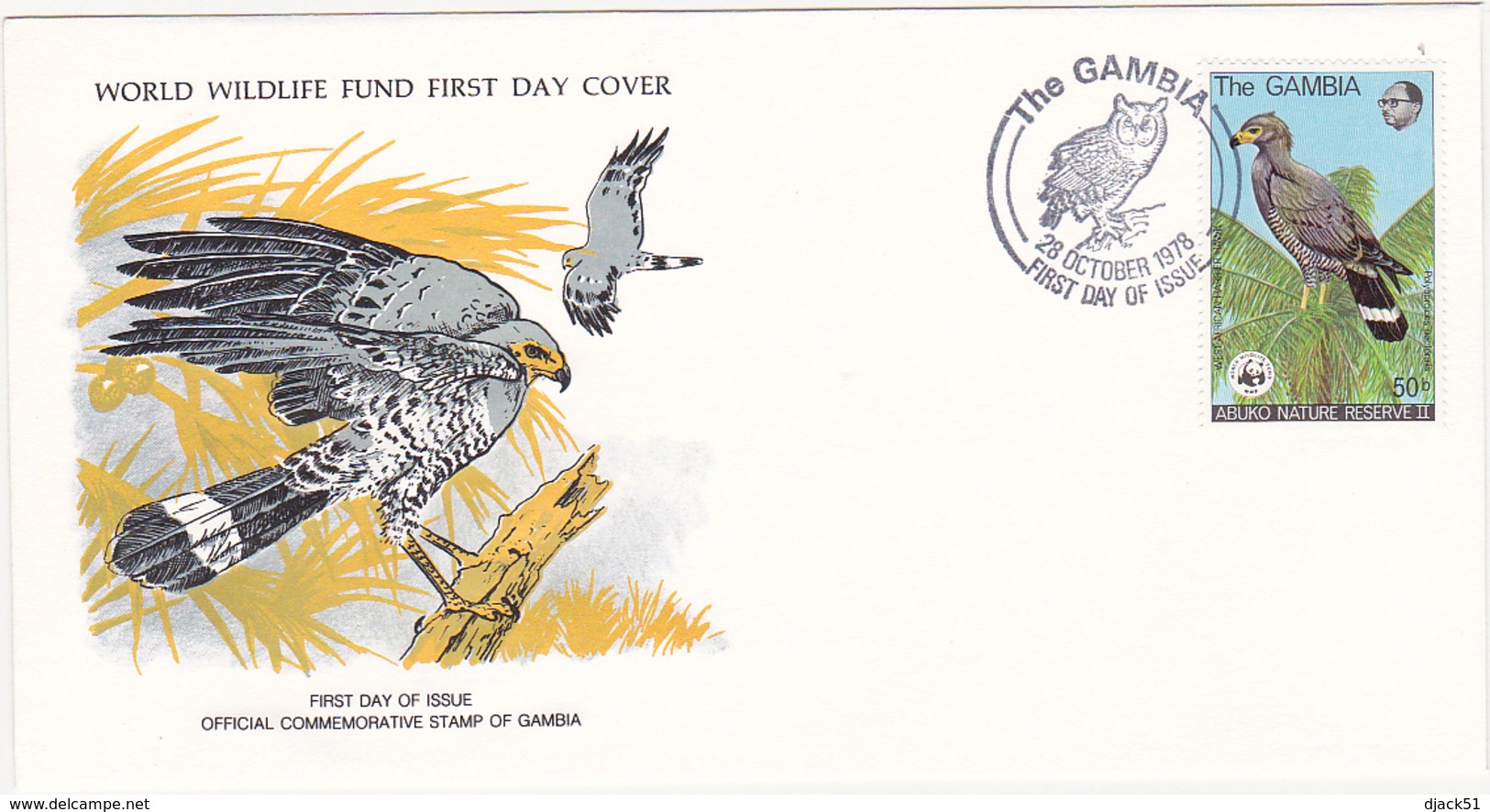 1978 / Lot De 4 Enveloppes 1er Jour Du Fonds Mondial Pour La Nature / FDC / GAMBIE - Gambie (1965-...)